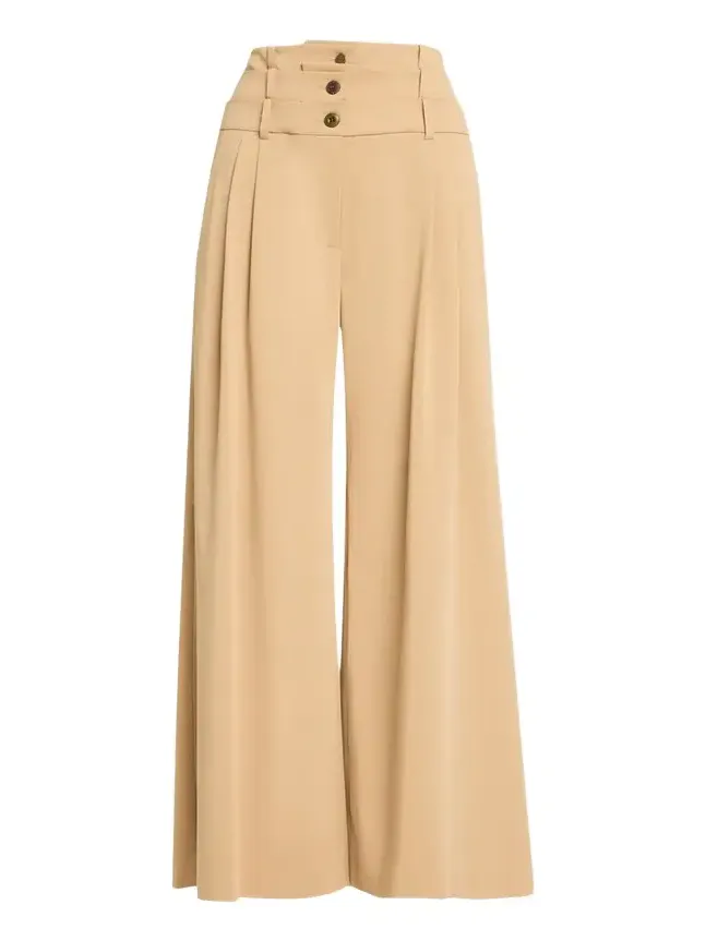 Monse Triple Waistband Pleated Wide-Leg Trousers