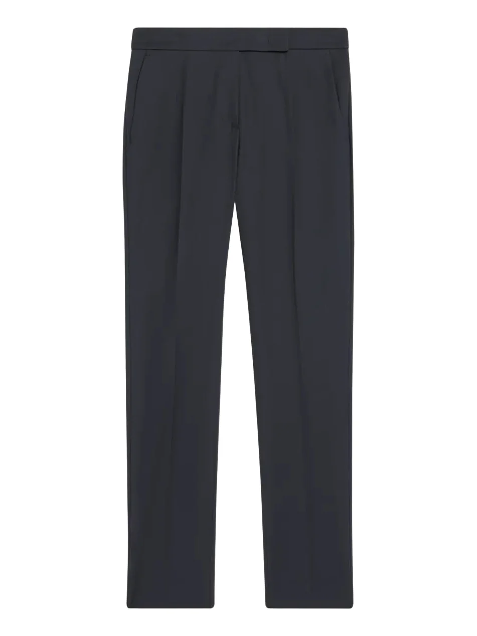 Cotton Stretch Straight-Leg Ankle Trousers Cotton Stretch Straight-Leg Ankle Trousers