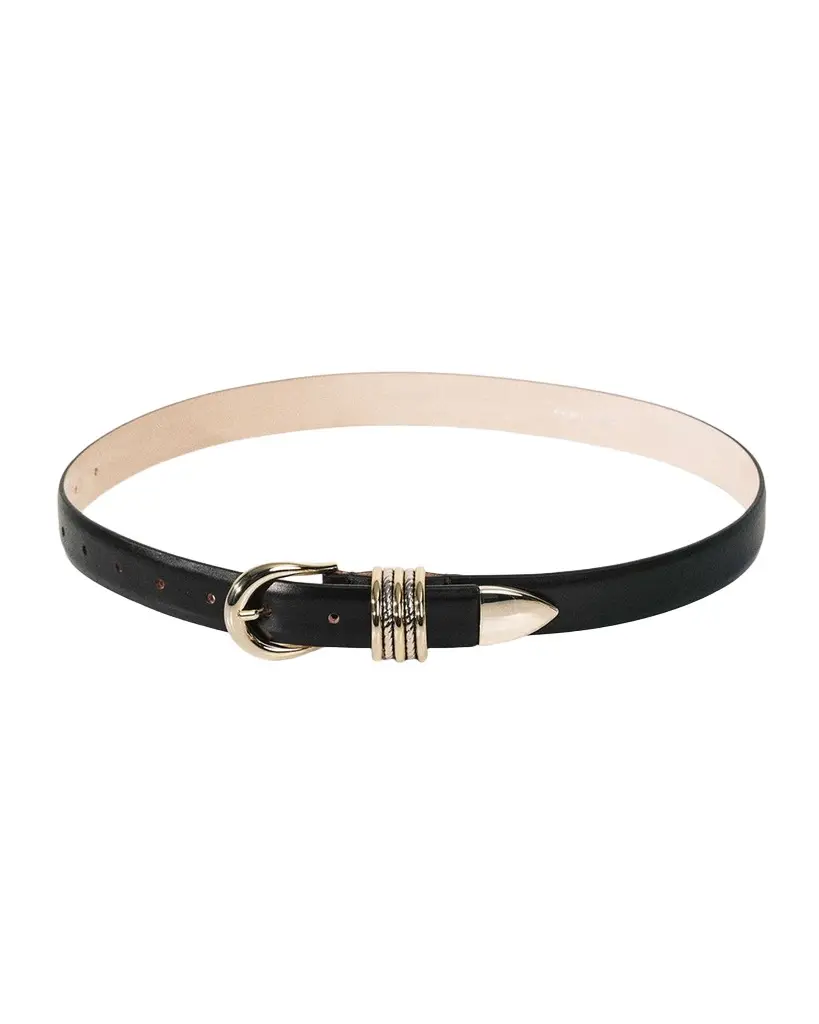 Déhanche Hollyhock Mixed Metal Leather Belt | Image 1 Déhanche Hollyhock Mixed Metal Leather Belt | Image 1