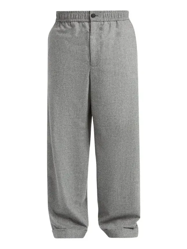 Men's Stretch Wool-Cashmere Straight-Leg Trousers