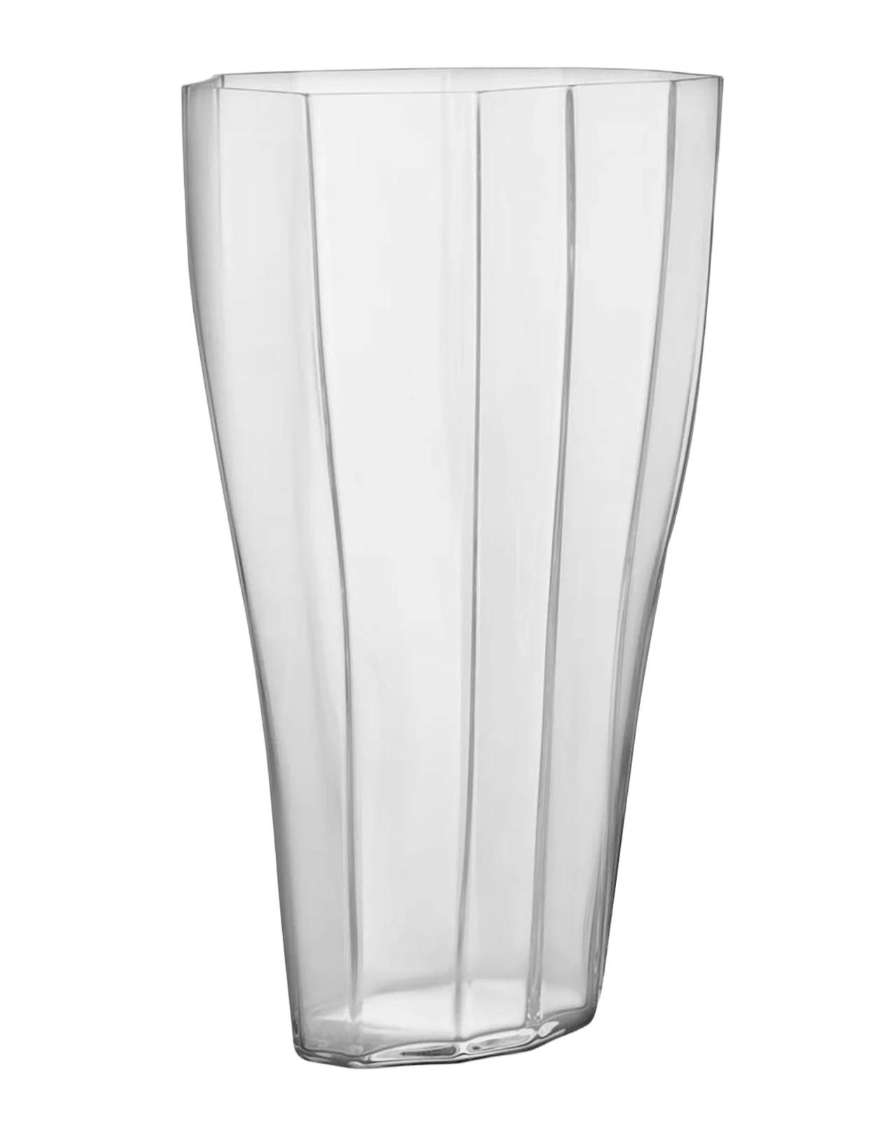 Orrefors Reed Large Clear Vase