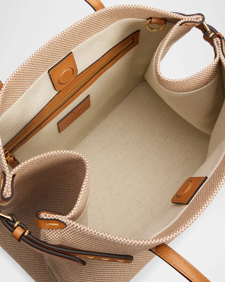 Valentino Garavani Antibes Medium Canvas Shopping Top-Handle Bag | Thumbnail 4 Valentino Garavani Antibes Medium Canvas Shopping Top-Handle Bag | Thumbnail 4