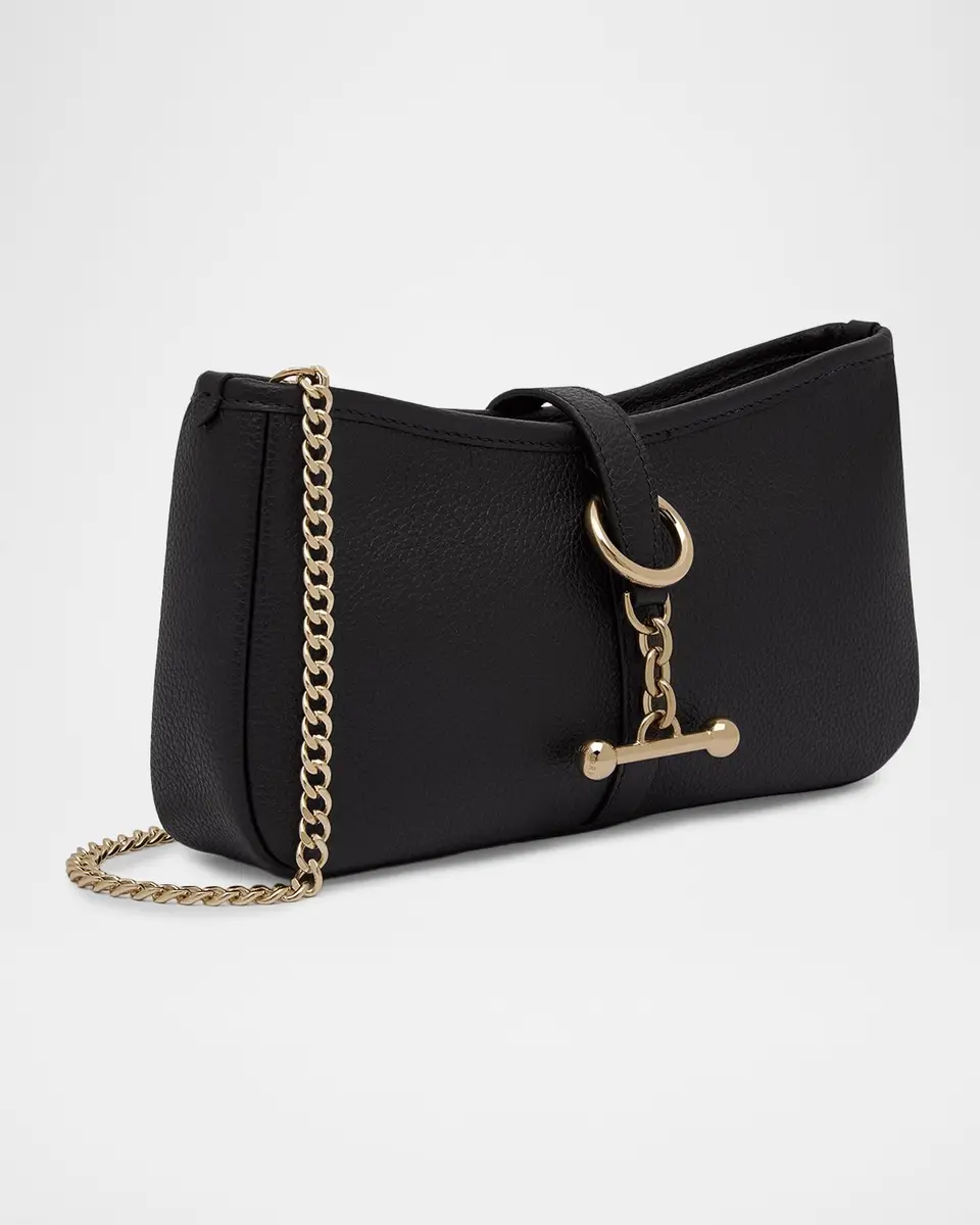 Strathberry Kite Grain Leather Clutch on Chain | Thumbnail 3