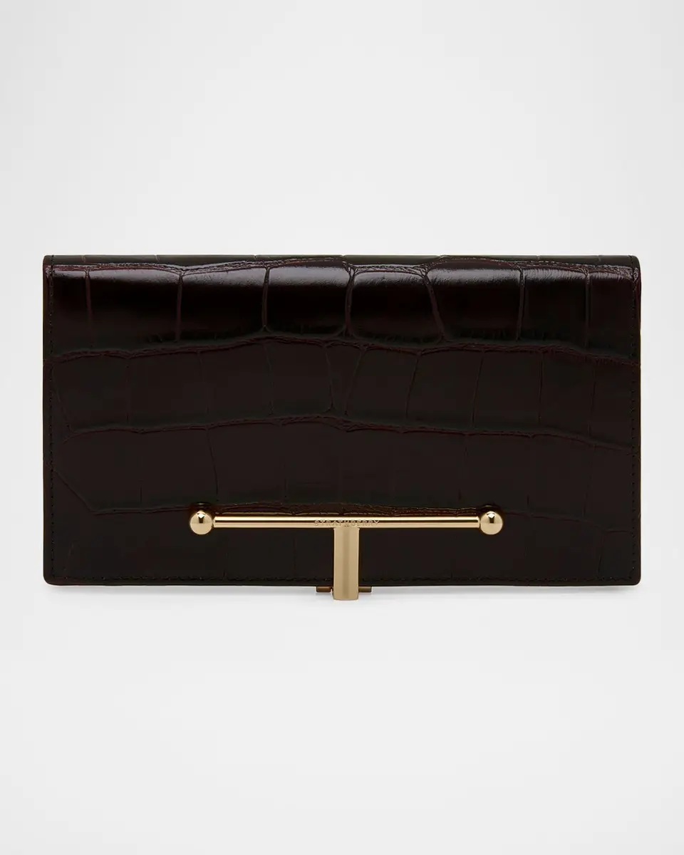 Strathberry Large Melville Street Croc-Embossed Leather Wallet | Thumbnail 6