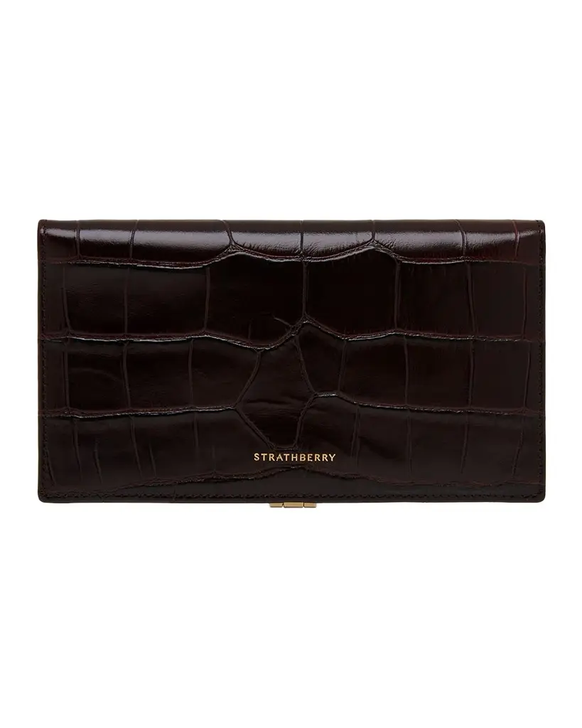 Strathberry Large Melville Street Croc-Embossed Leather Wallet | Image 1 Strathberry Large Melville Street Croc-Embossed Leather Wallet | Image 1