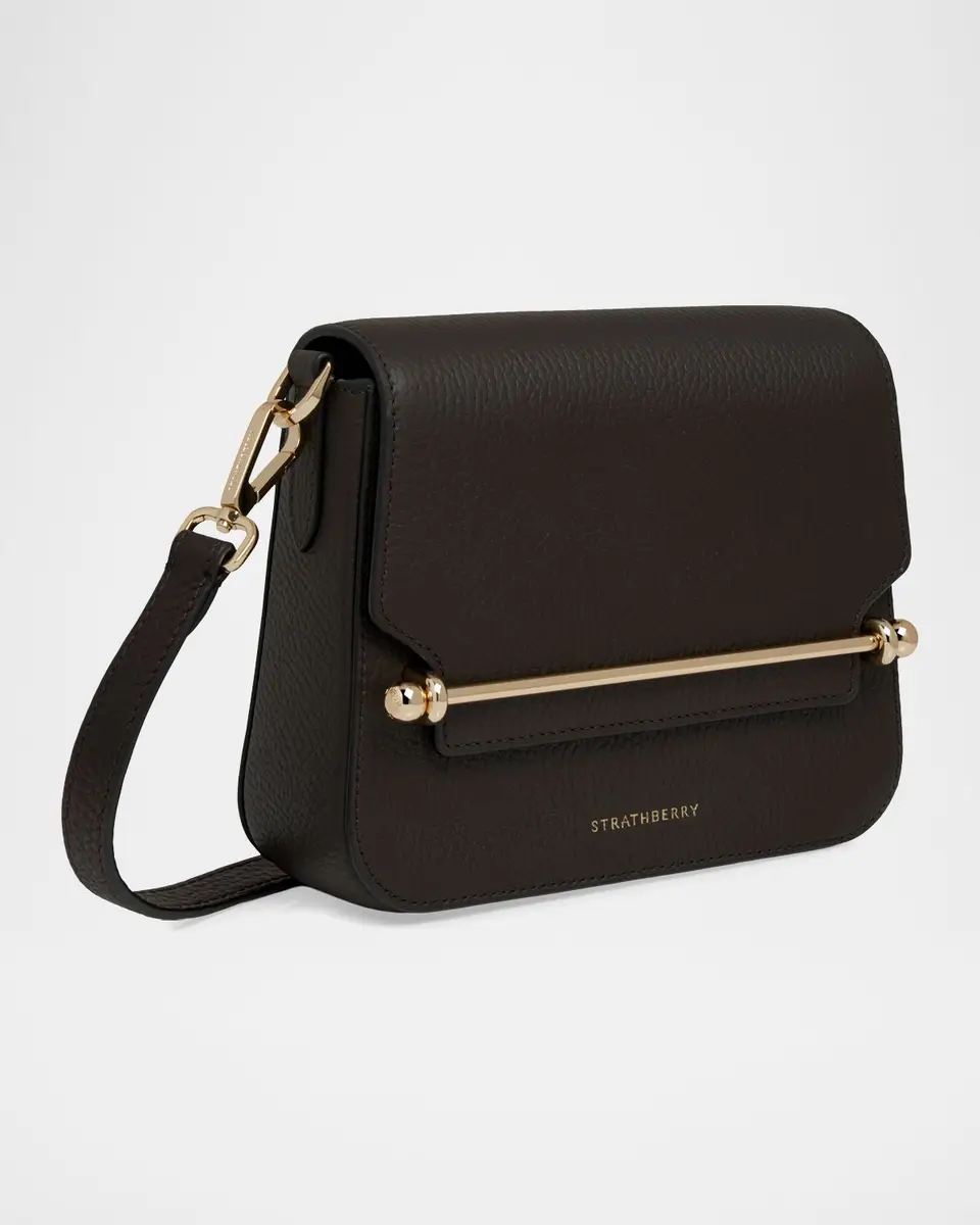 Strathberry Ace Mini Grain Leather Clutch Bag | Thumbnail 3