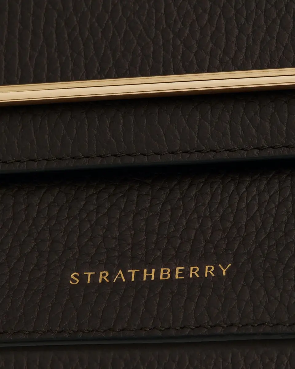 Strathberry Ace Mini Grain Leather Clutch Bag | Thumbnail 6