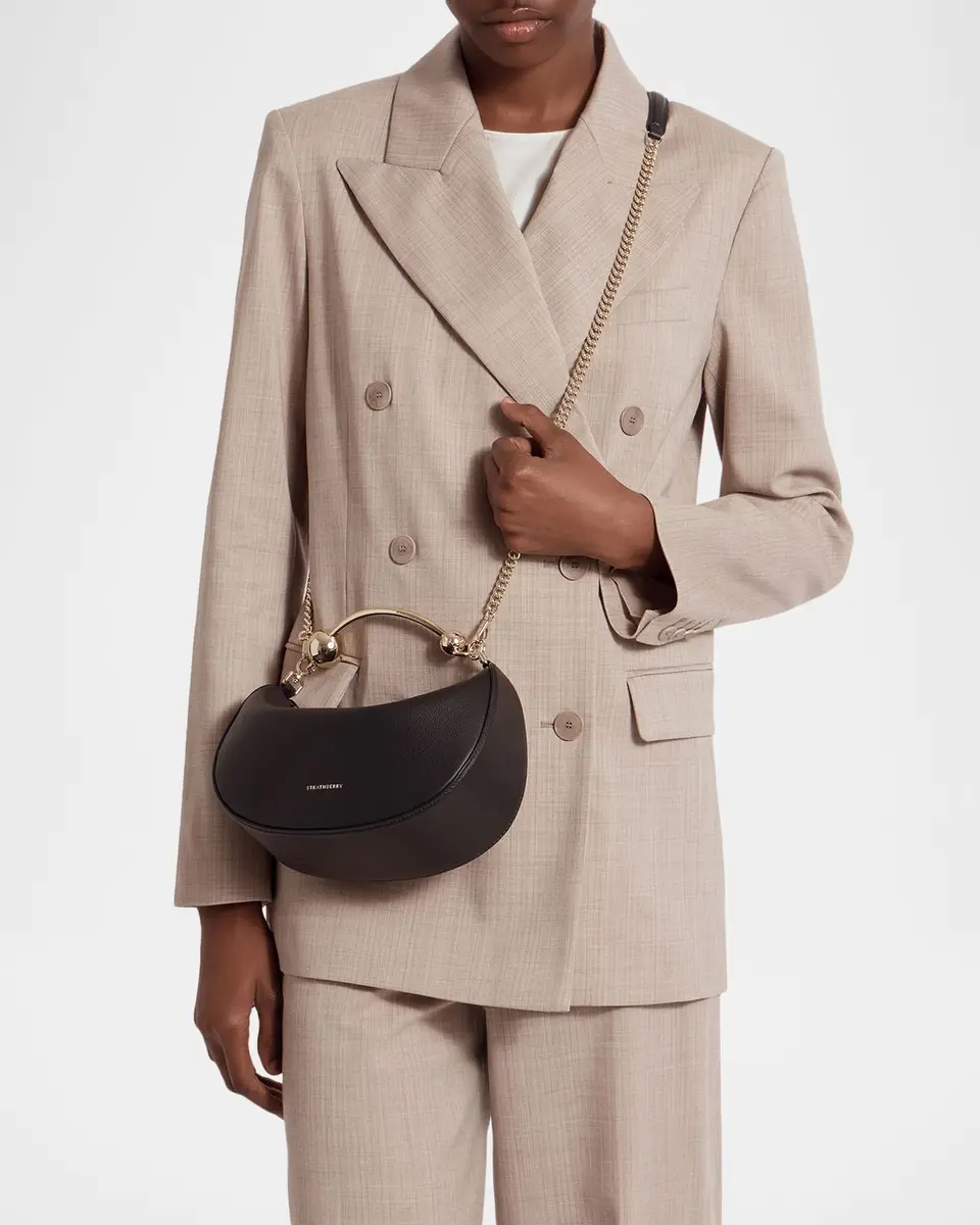 Strathberry Crescent Moon Mini Leather Top-Handle Bag | Thumbnail 2 Strathberry Crescent Moon Mini Leather Top-Handle Bag | Thumbnail 2