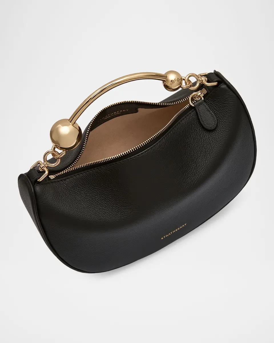 Strathberry Crescent Moon Mini Leather Top-Handle Bag | Thumbnail 4 Strathberry Crescent Moon Mini Leather Top-Handle Bag | Thumbnail 4