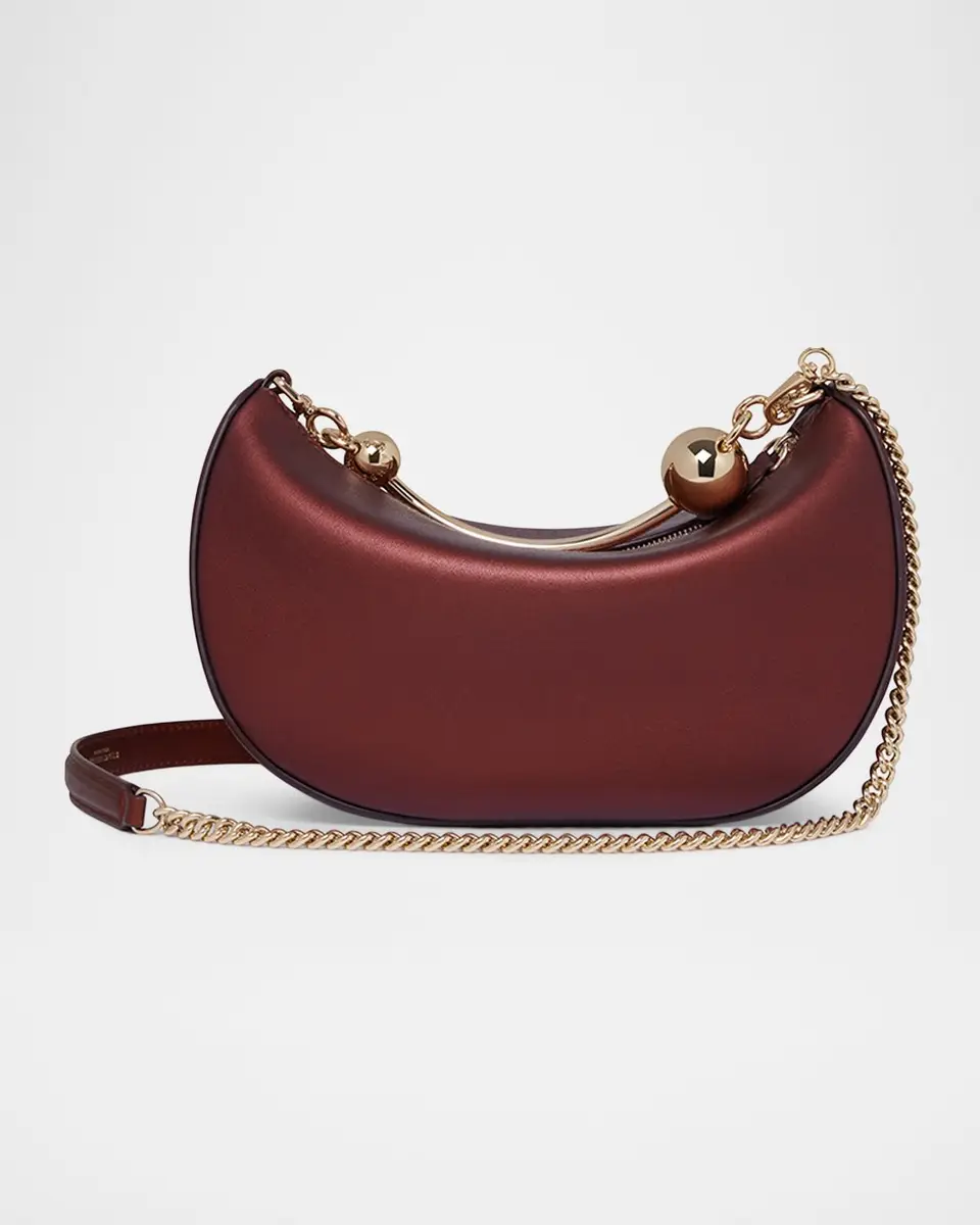 Strathberry Crescent Moon Mini Metallic Leather Top-Handle Bag | Thumbnail 7 Strathberry Crescent Moon Mini Metallic Leather Top-Handle Bag | Thumbnail 7