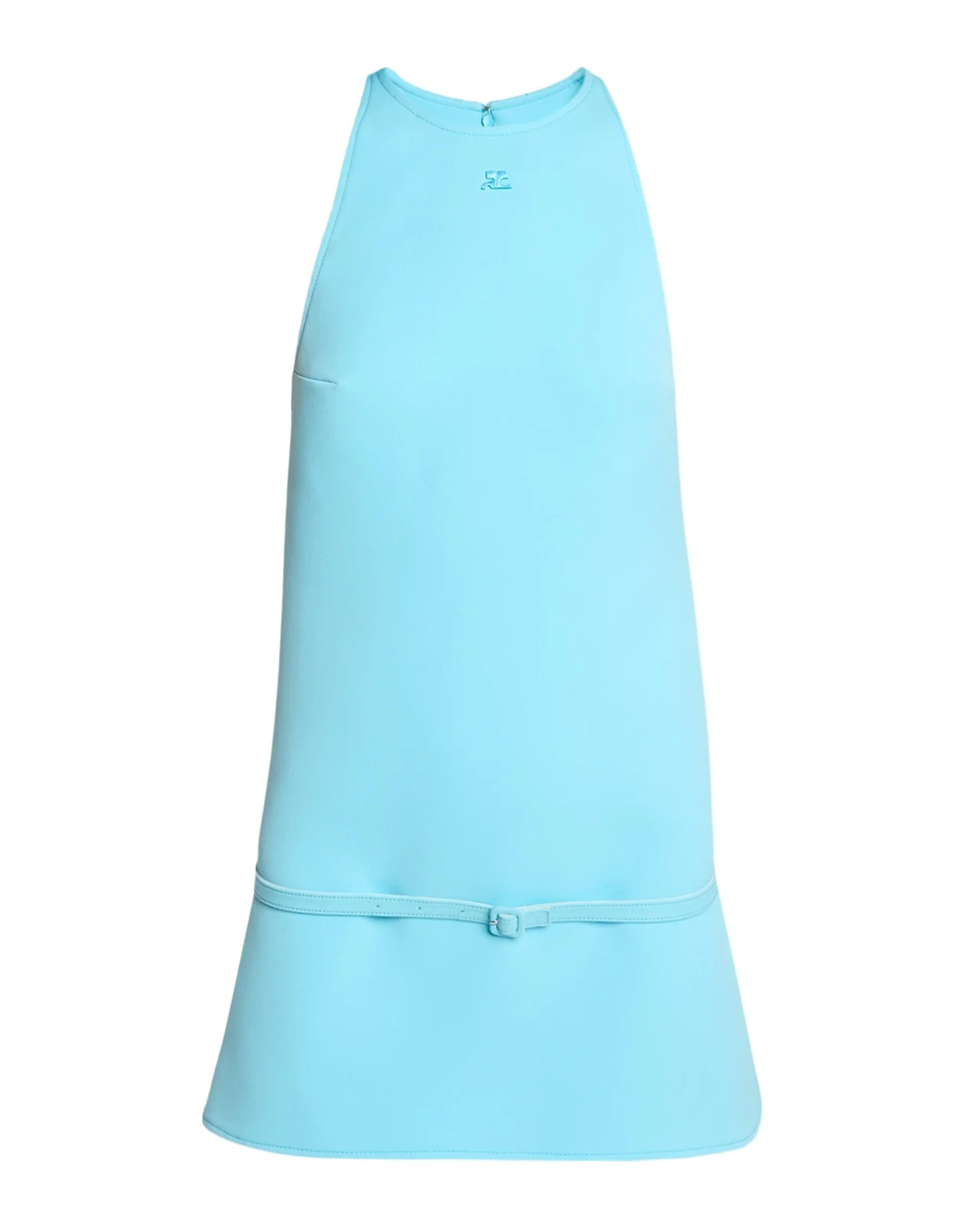 Belted Twill A-Line Minidress Belted Twill A-Line Minidress