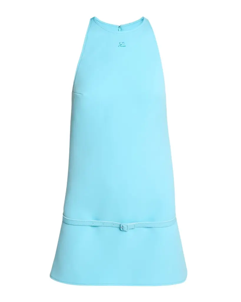 Courreges Belted Twill A-Line Minidress | Image 1 Courreges Belted Twill A-Line Minidress | Image 1