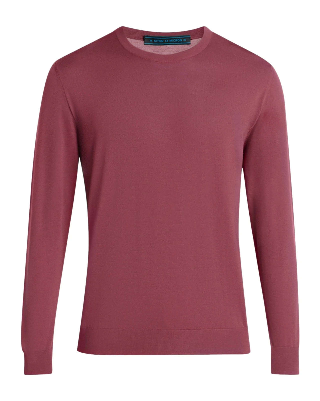 Kiton Fine-Gauge Wool Knit Crewneck Sweater