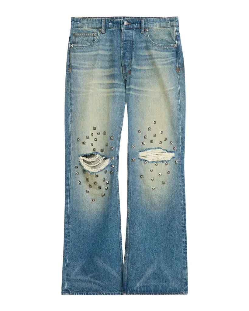 Ksubi Men's Toro Studded Distressed Baggy Jeans | Image 1 Ksubi Men's Toro Studded Distressed Baggy Jeans | Image 1