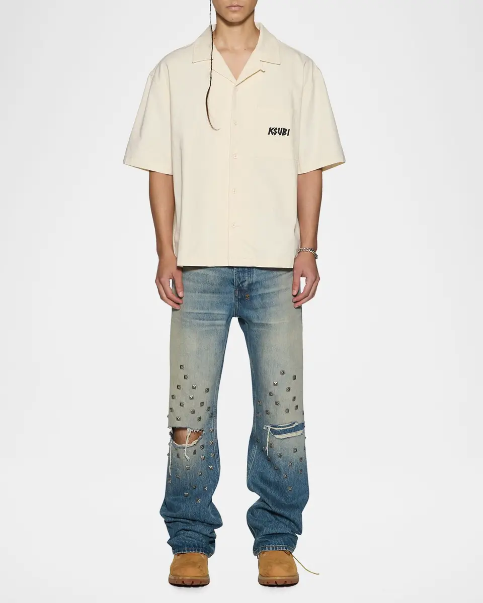 Ksubi Men's Stay Up Logo Camp Shirt | Thumbnail 2 Ksubi Men's Stay Up Logo Camp Shirt | Thumbnail 2