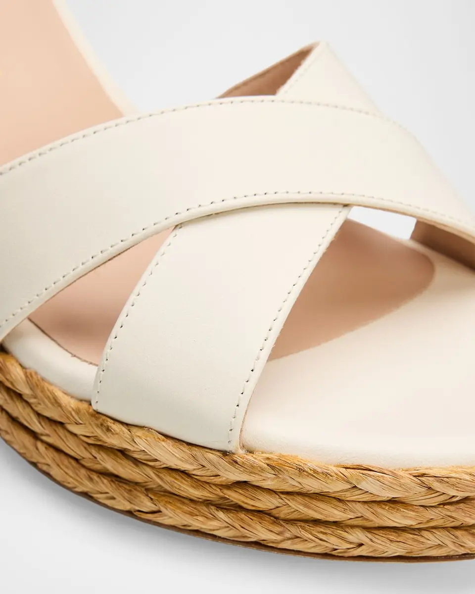 Stuart Weitzman 80mm Dayna Leather Espadrille Platform Sandals | Thumbnail 3 Stuart Weitzman 80mm Dayna Leather Espadrille Platform Sandals | Thumbnail 3