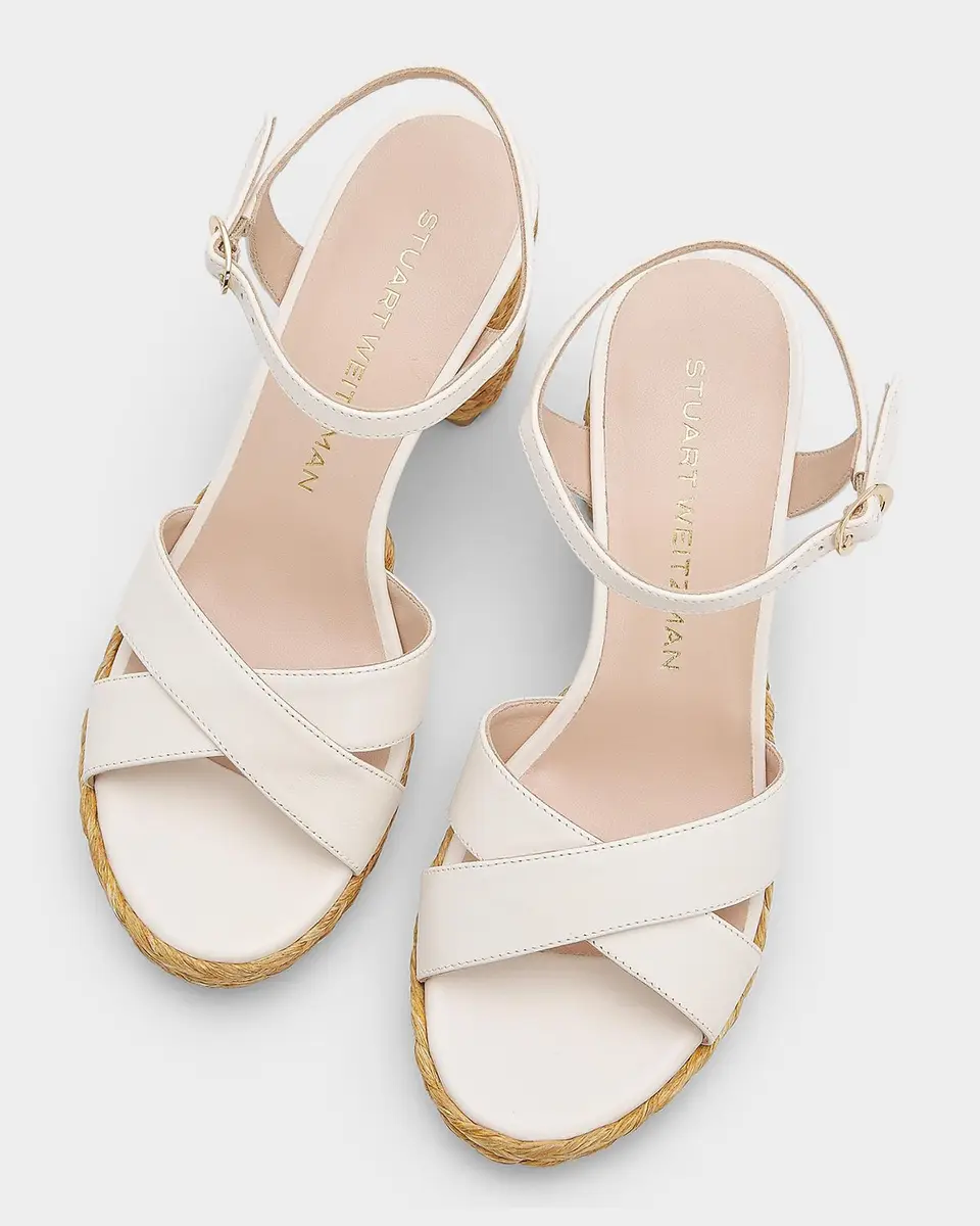 Stuart Weitzman 80mm Dayna Leather Espadrille Platform Sandals | Thumbnail 4 Stuart Weitzman 80mm Dayna Leather Espadrille Platform Sandals | Thumbnail 4