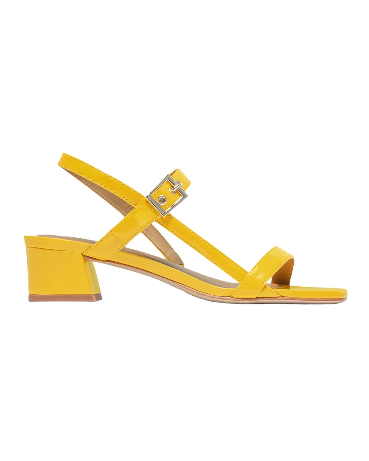 35mm Jinji Leather Strappy Block-Heel Sandals 35mm Jinji Leather Strappy Block-Heel Sandals
