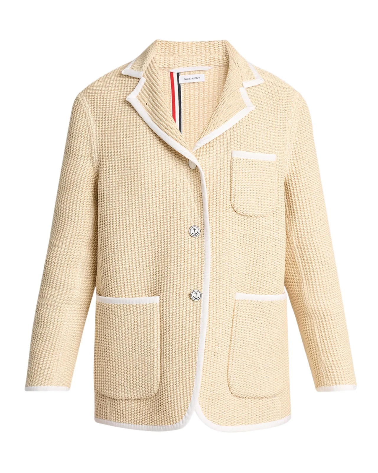 Straw Piping Sport Coat