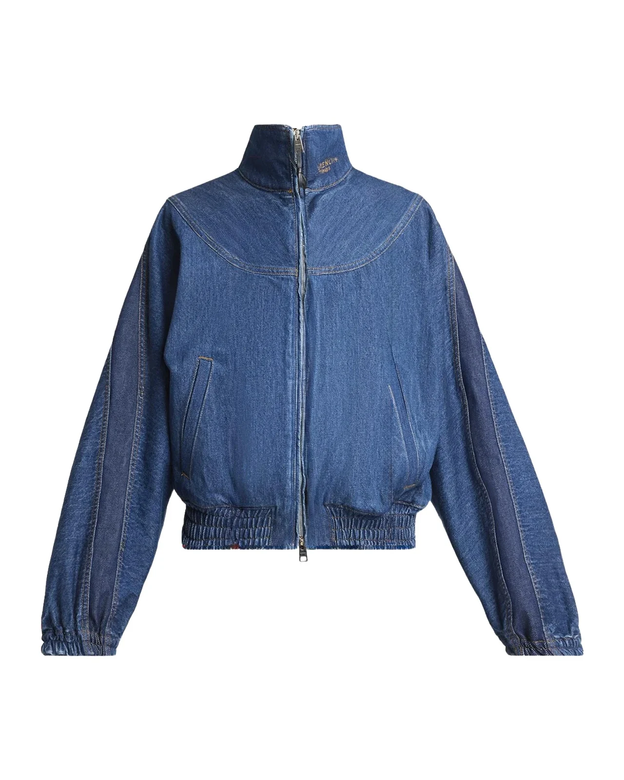 Givenchy Paneled Denim Bomber Jacket