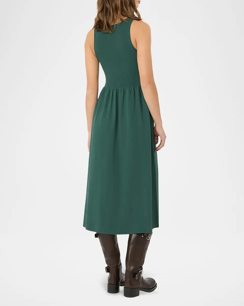 Weekend Max Mara Sleeveless Fit-And-Flare Viscose Midi Dress | Thumbnail 3
