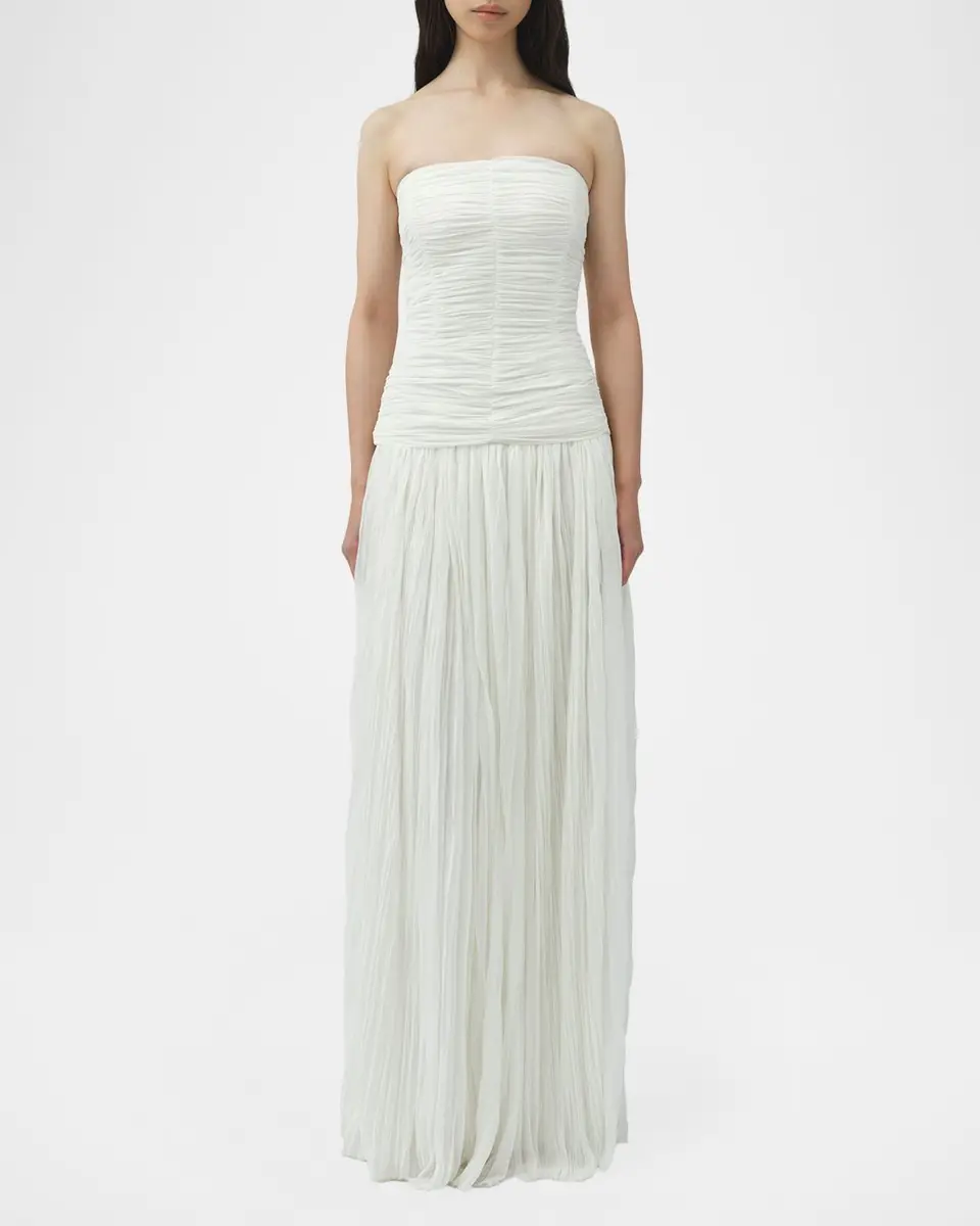 Simkhai Danielle Strapless Crinkle Jersey Bustier Gown | Thumbnail 2