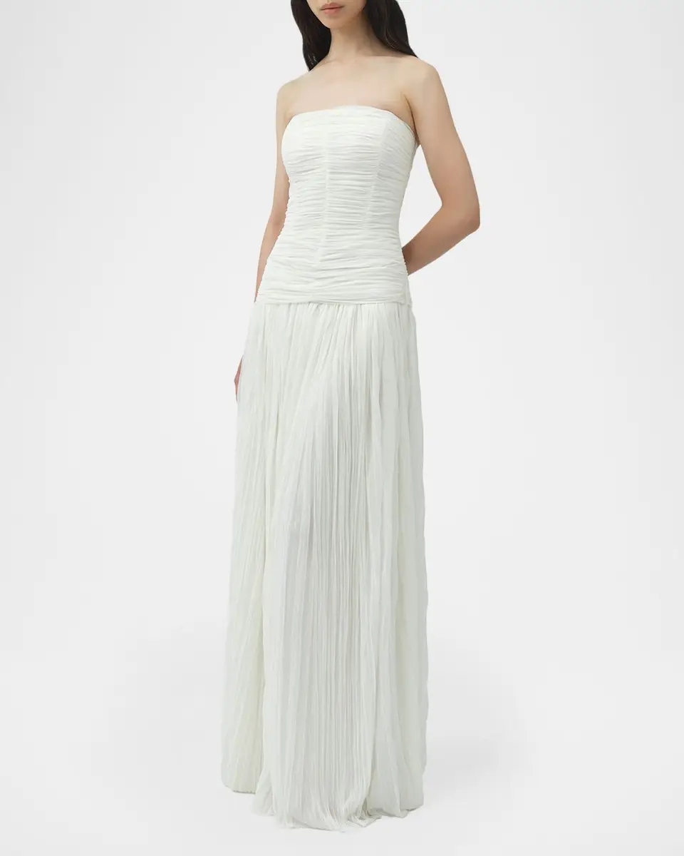Simkhai Danielle Strapless Crinkle Jersey Bustier Gown | Thumbnail 4