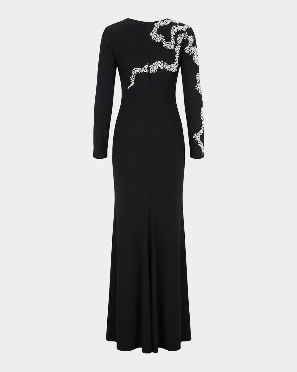 Mac Duggal Beaded Column Gown | Thumbnail 5 Mac Duggal Beaded Column Gown | Thumbnail 5