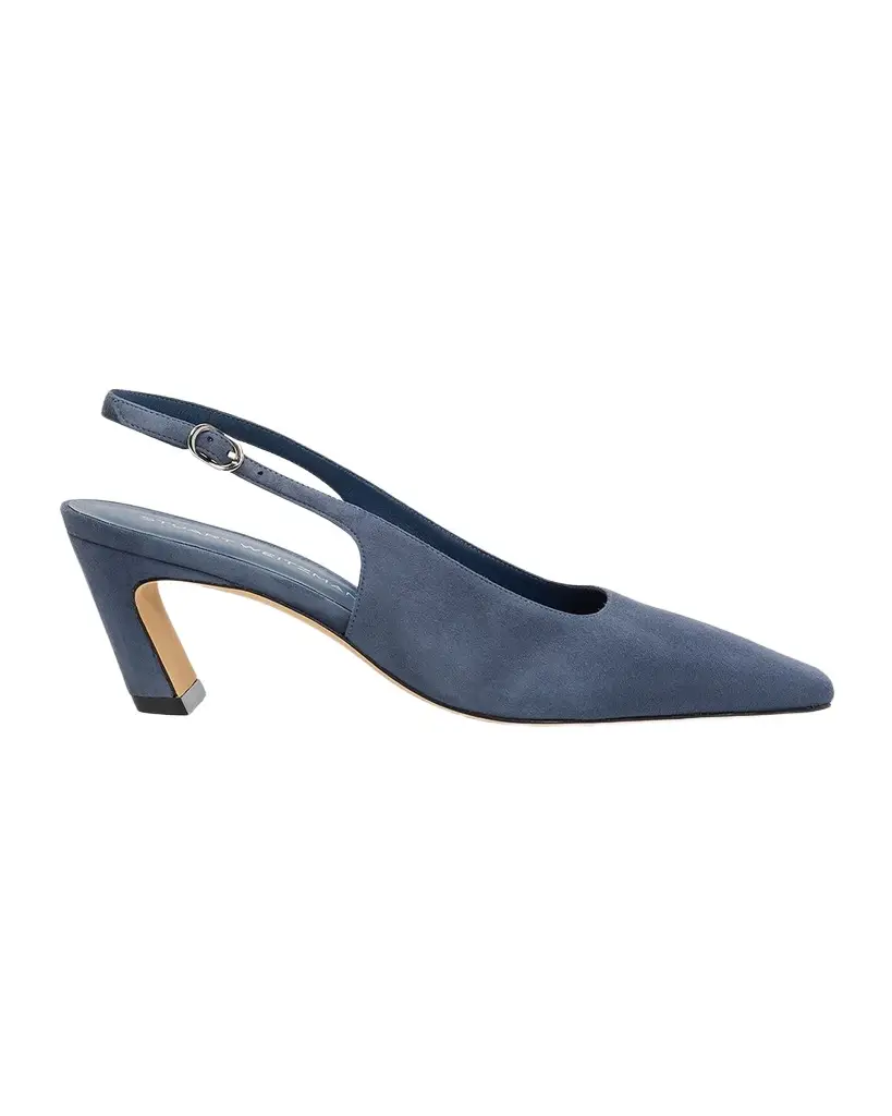 Stuart Weitzman 50mm Stassi Suede Slingback Pumps | Image 1 Stuart Weitzman 50mm Stassi Suede Slingback Pumps | Image 1