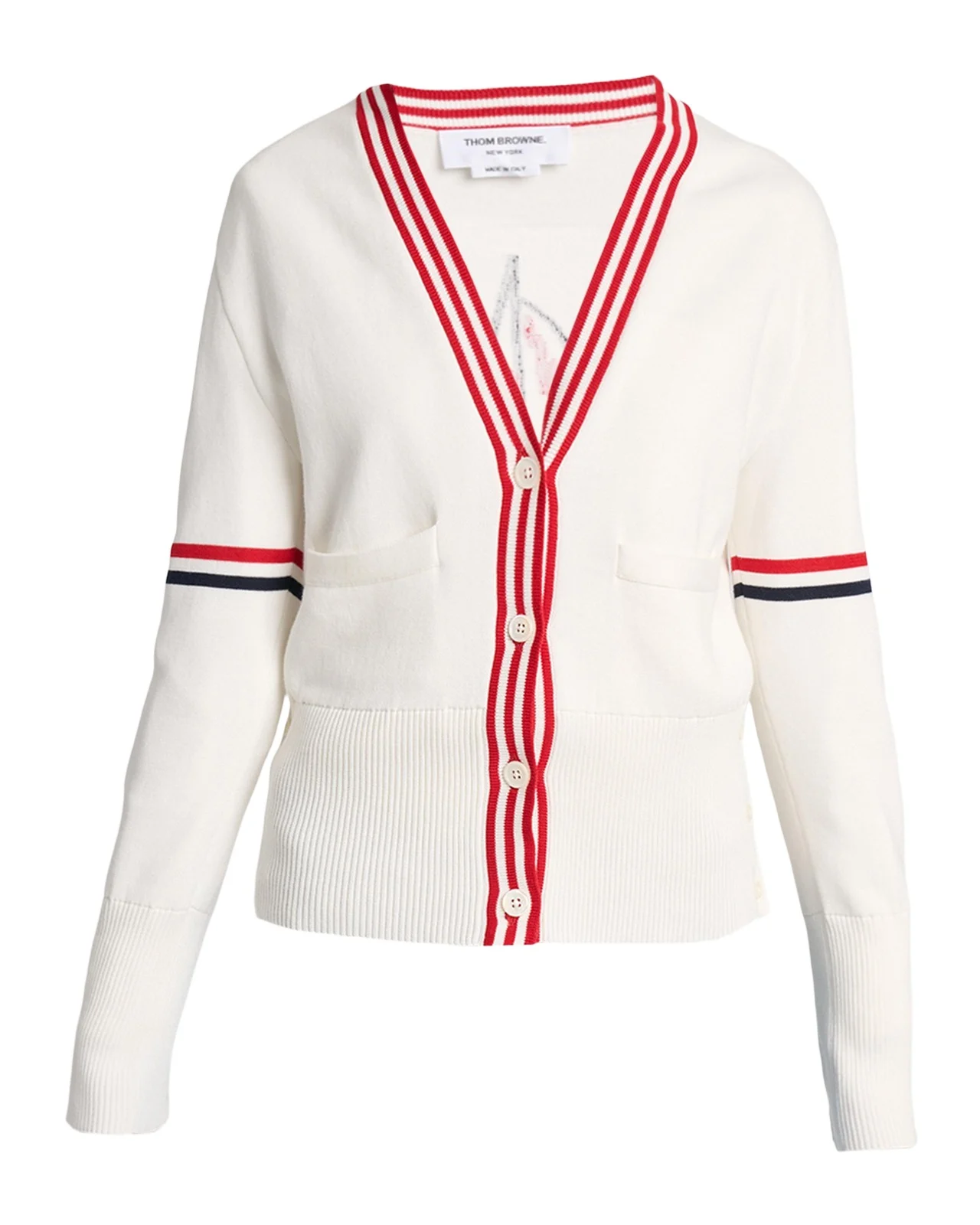 Sailboat Jacquard Cotton Cardigan Sailboat Jacquard Cotton Cardigan