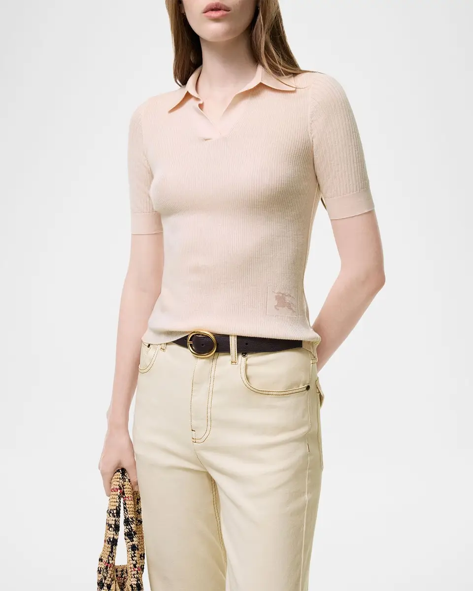 Burberry Rain Cashmere Polo Shirt | Thumbnail 2 Burberry Rain Cashmere Polo Shirt | Thumbnail 2