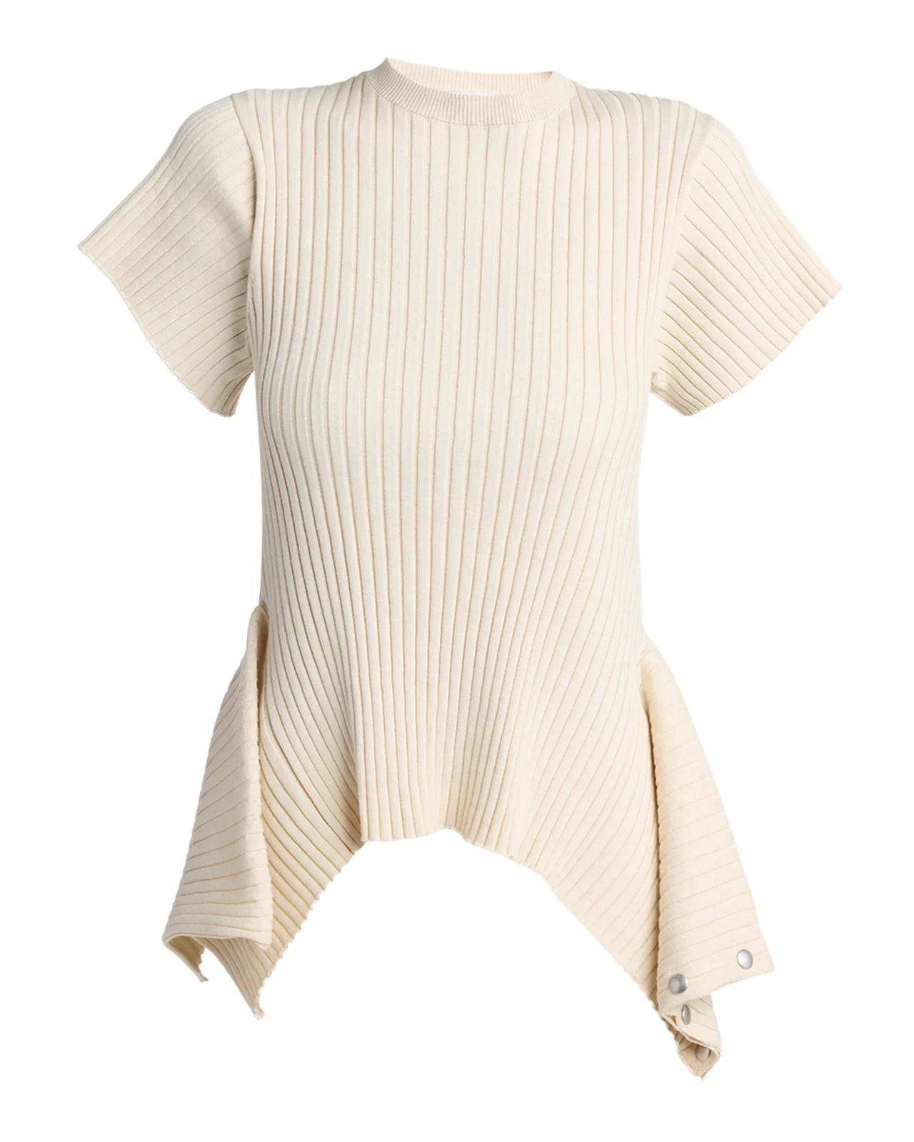 Stella McCartney Rib-Knit Cotton T-Shirt