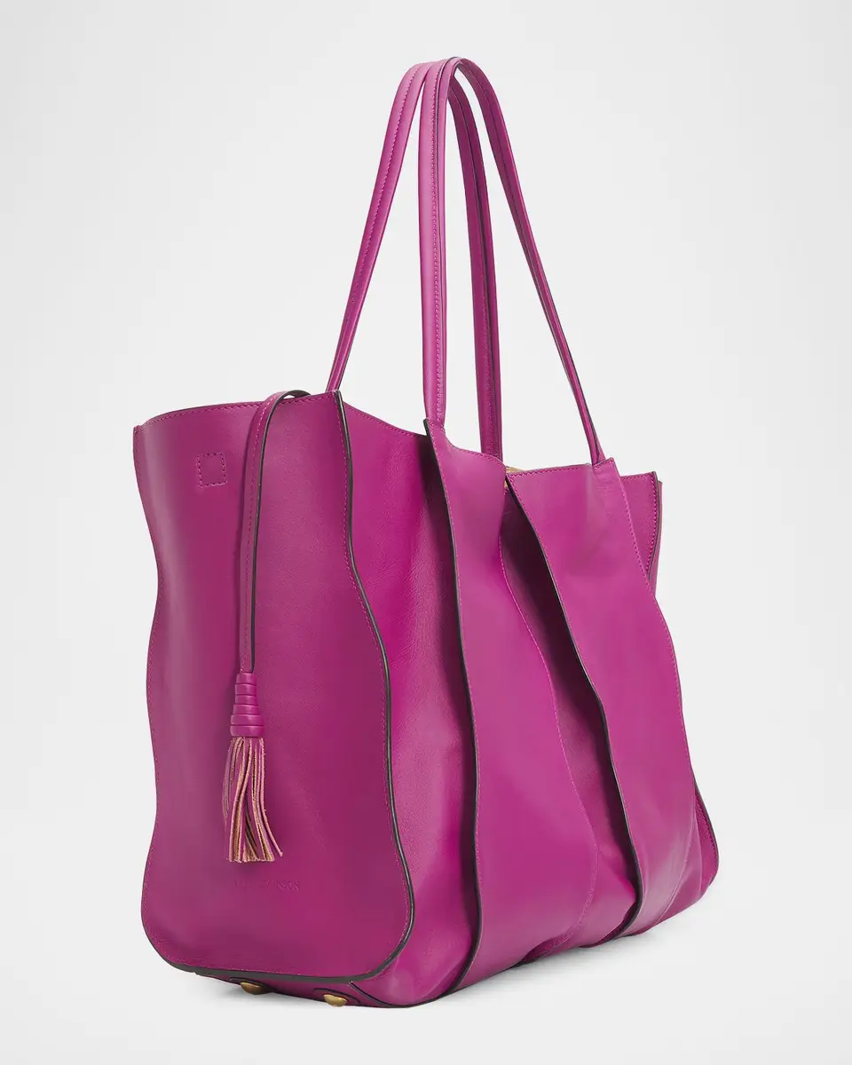 Ulla Johnson Adria Large Wavy Leather Tote Bag | Thumbnail 3 Ulla Johnson Adria Large Wavy Leather Tote Bag | Thumbnail 3