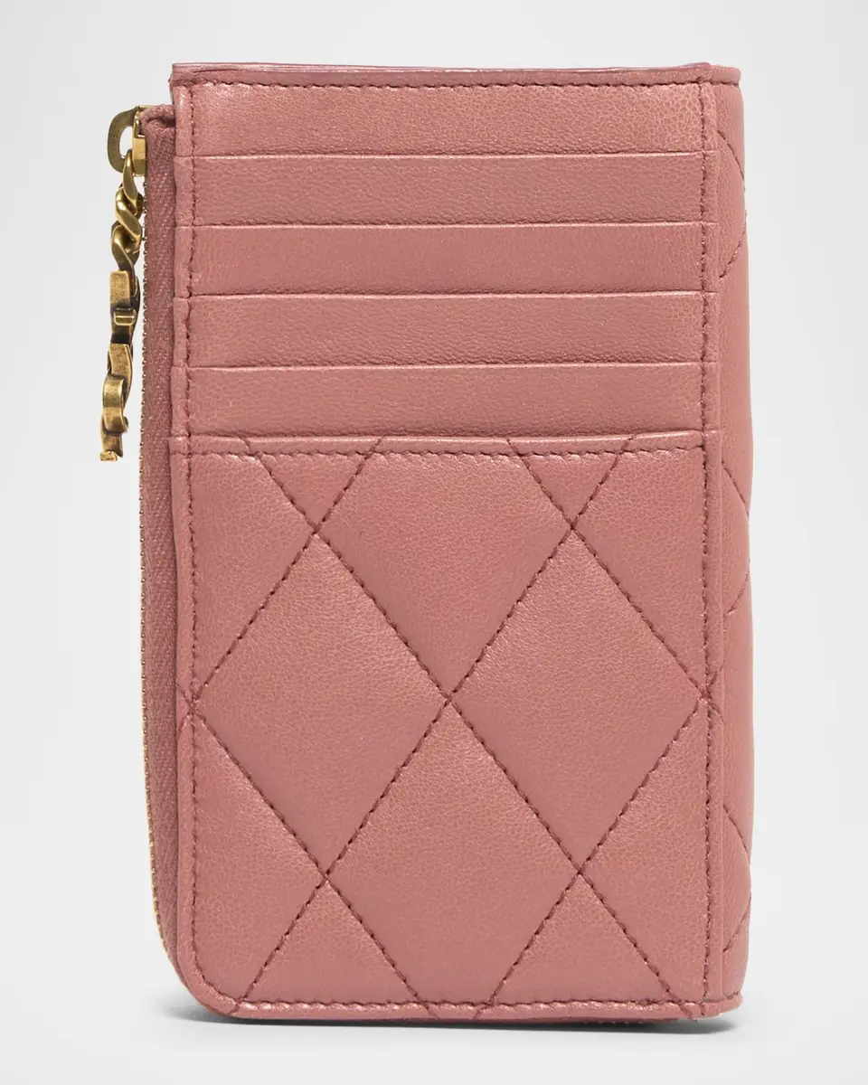 Saint Laurent YSL Bijou Quilted Leather Card Case | Thumbnail 3 Saint Laurent YSL Bijou Quilted Leather Card Case | Thumbnail 3