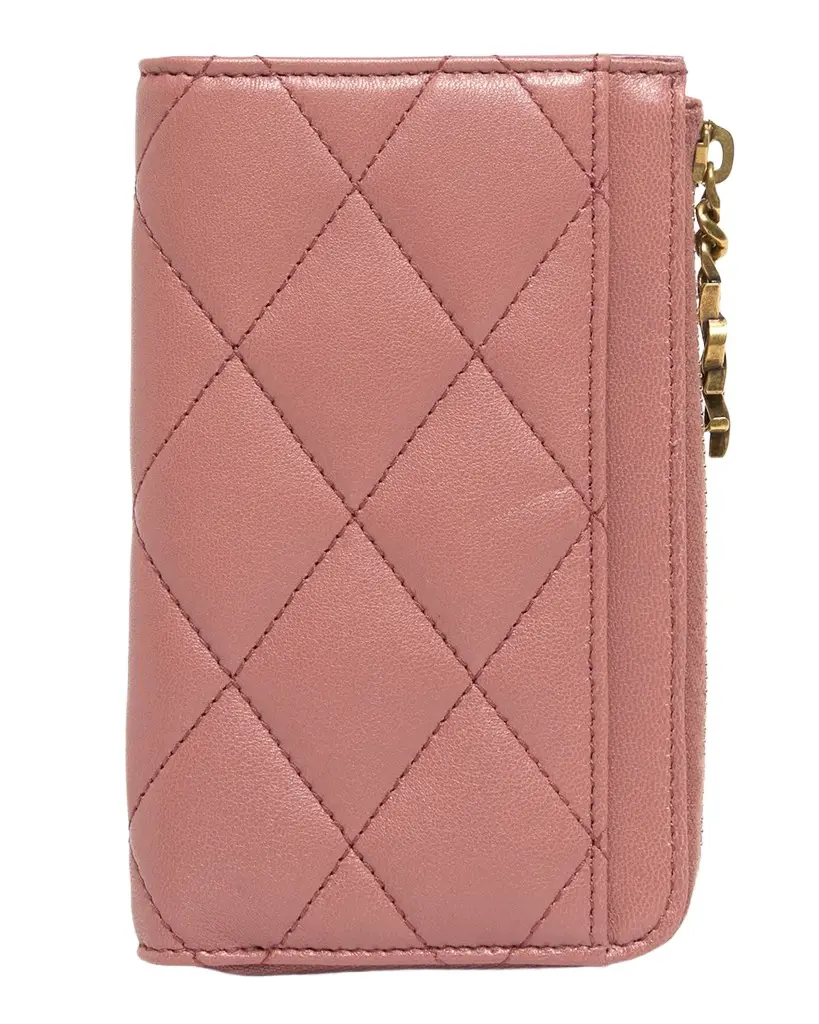 Saint Laurent YSL Bijou Quilted Leather Card Case | Image 1 Saint Laurent YSL Bijou Quilted Leather Card Case | Image 1