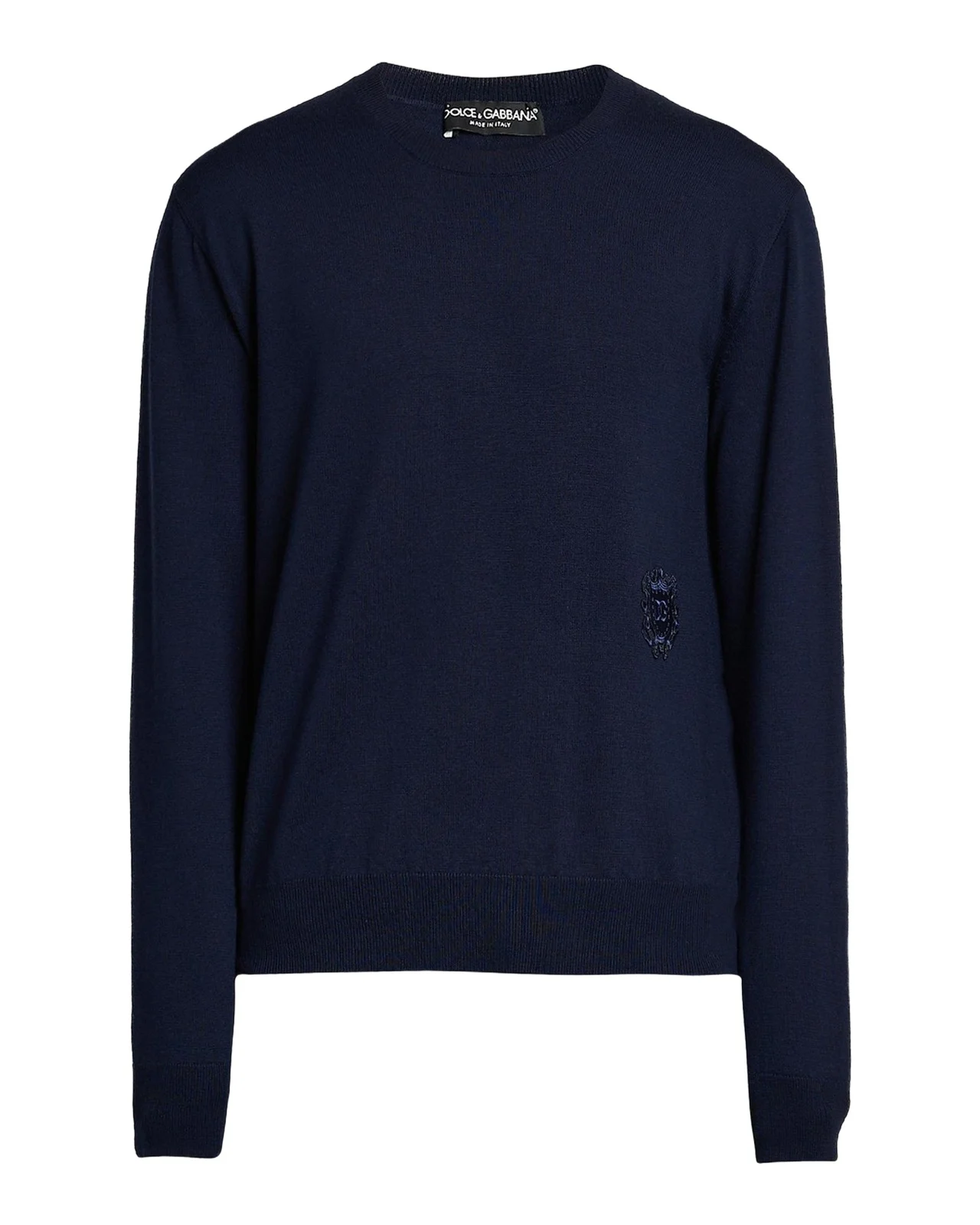 Men's Wool Logo Crest Crewneck Sweater