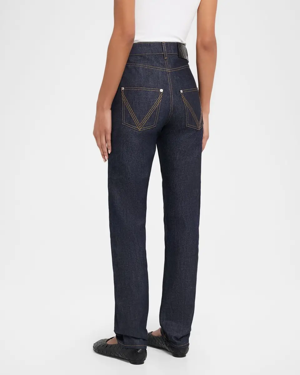Bottega Veneta Indigo Straight Denim Jeans | Thumbnail 3 Bottega Veneta Indigo Straight Denim Jeans | Thumbnail 3