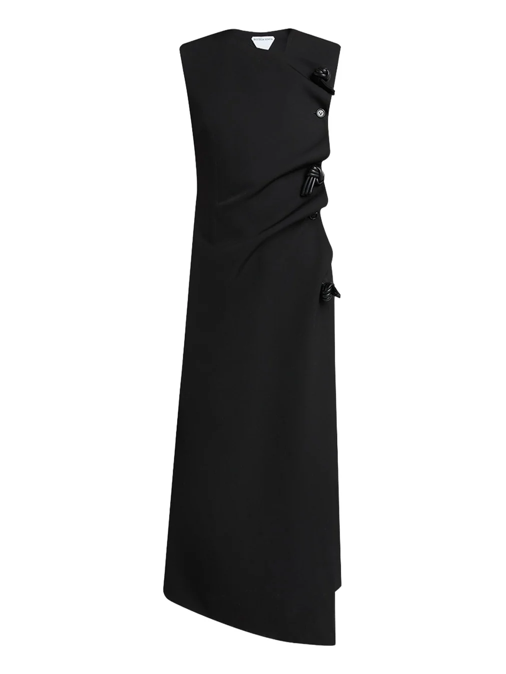 Bottega Veneta Asymmetric Neck Shift Maxi Dress