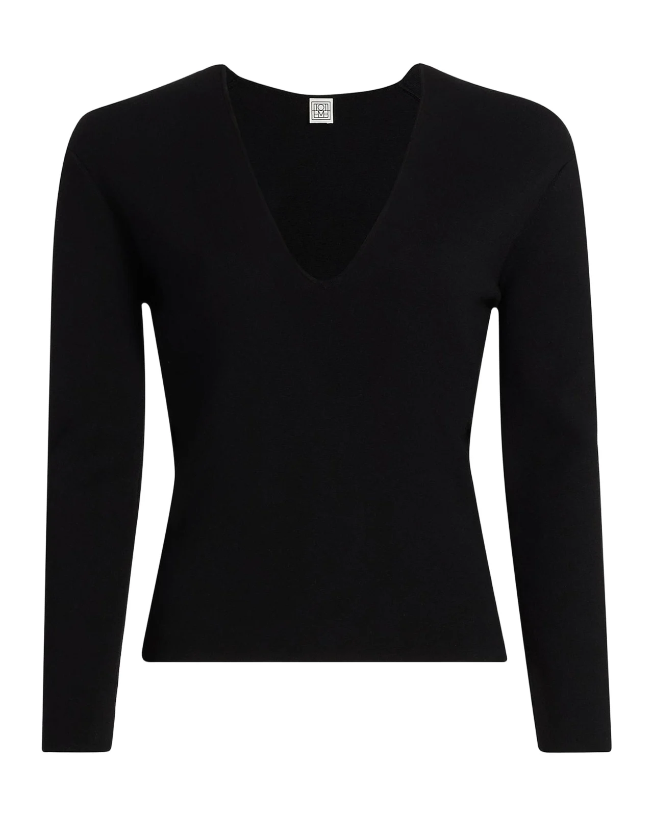 TOTEME Compact Knit V-Neck Top