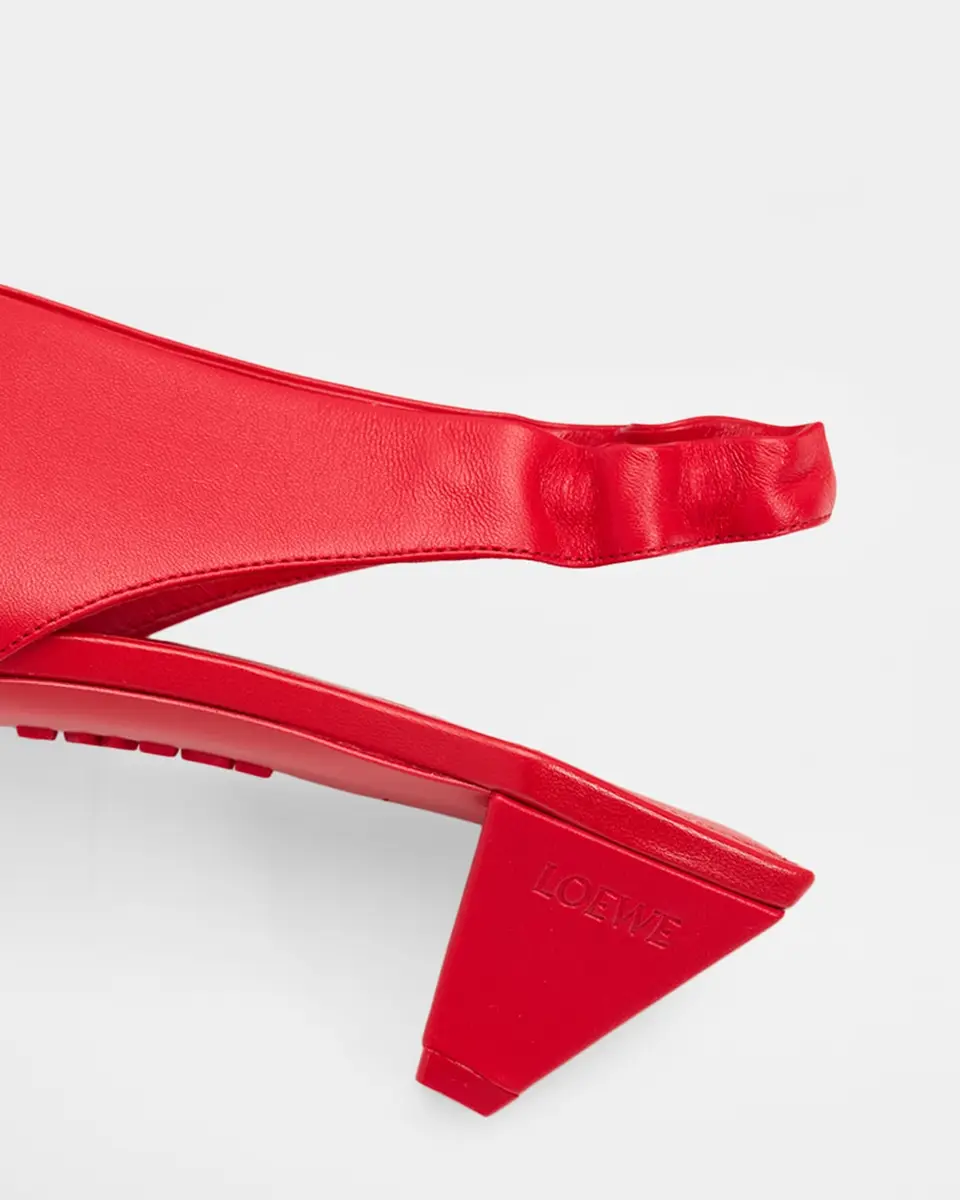 Loewe 45mm Origami Cubic Leather Slingback Pumps | Thumbnail 8