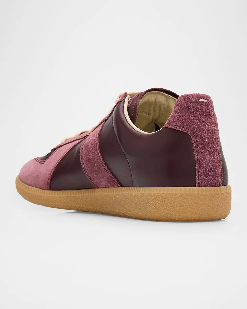 Maison Margiela Men's Replica Leather Low-Top Sneakers | Thumbnail 2 Maison Margiela Men's Replica Leather Low-Top Sneakers | Thumbnail 2