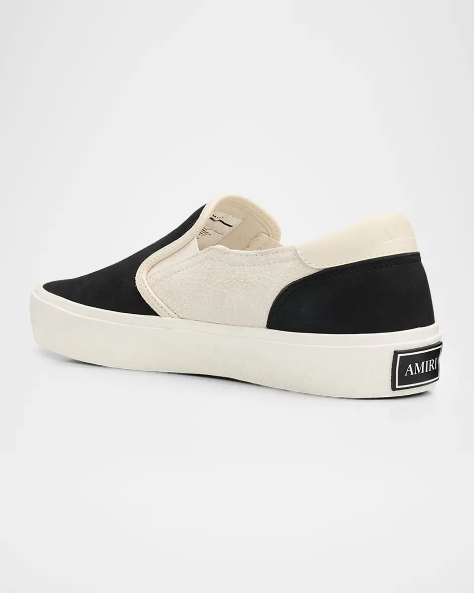 AMIRI Men's Laguna Leather and Suede Slip-On Sneakers | Thumbnail 2 AMIRI Men's Laguna Leather and Suede Slip-On Sneakers | Thumbnail 2