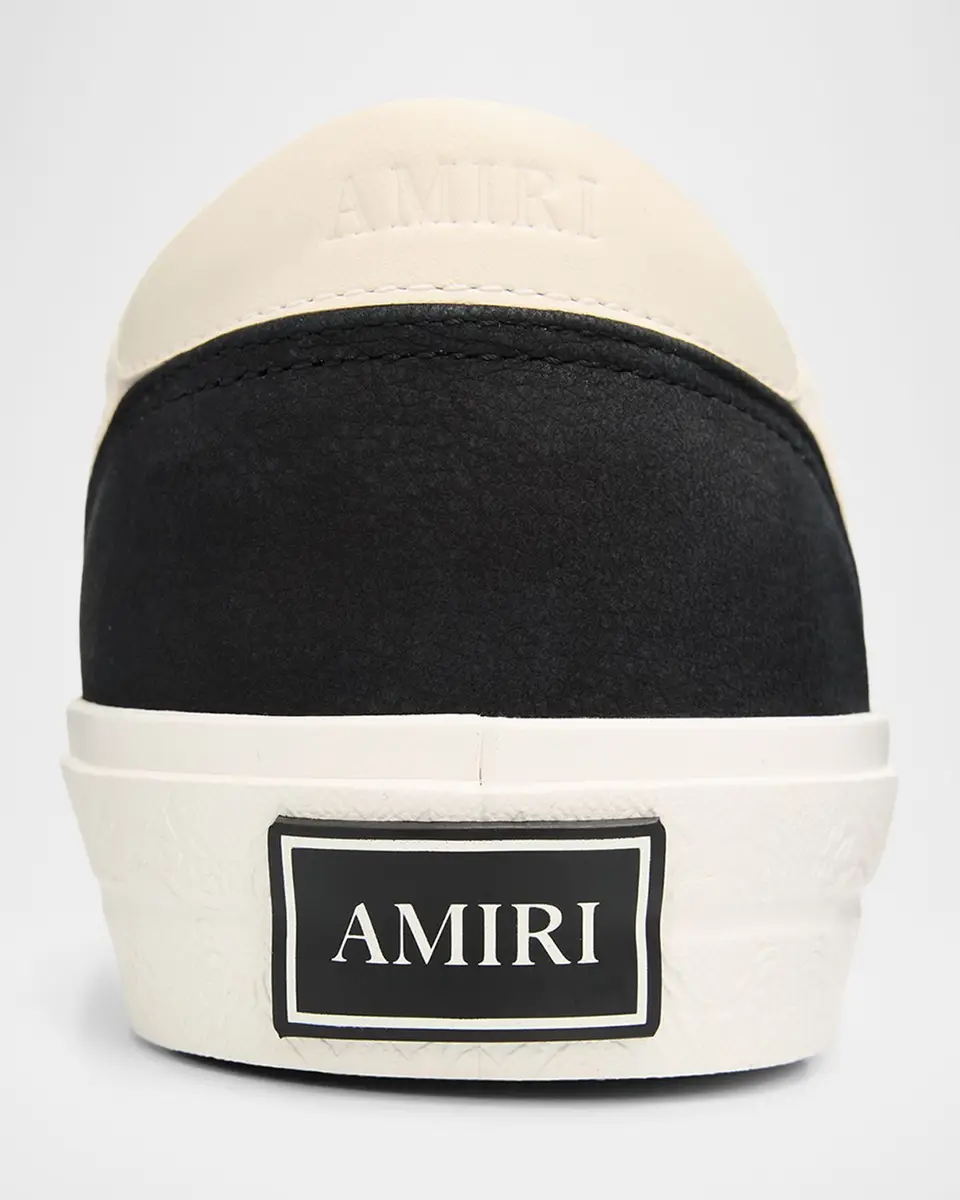 AMIRI Men's Laguna Leather and Suede Slip-On Sneakers | Thumbnail 3 AMIRI Men's Laguna Leather and Suede Slip-On Sneakers | Thumbnail 3