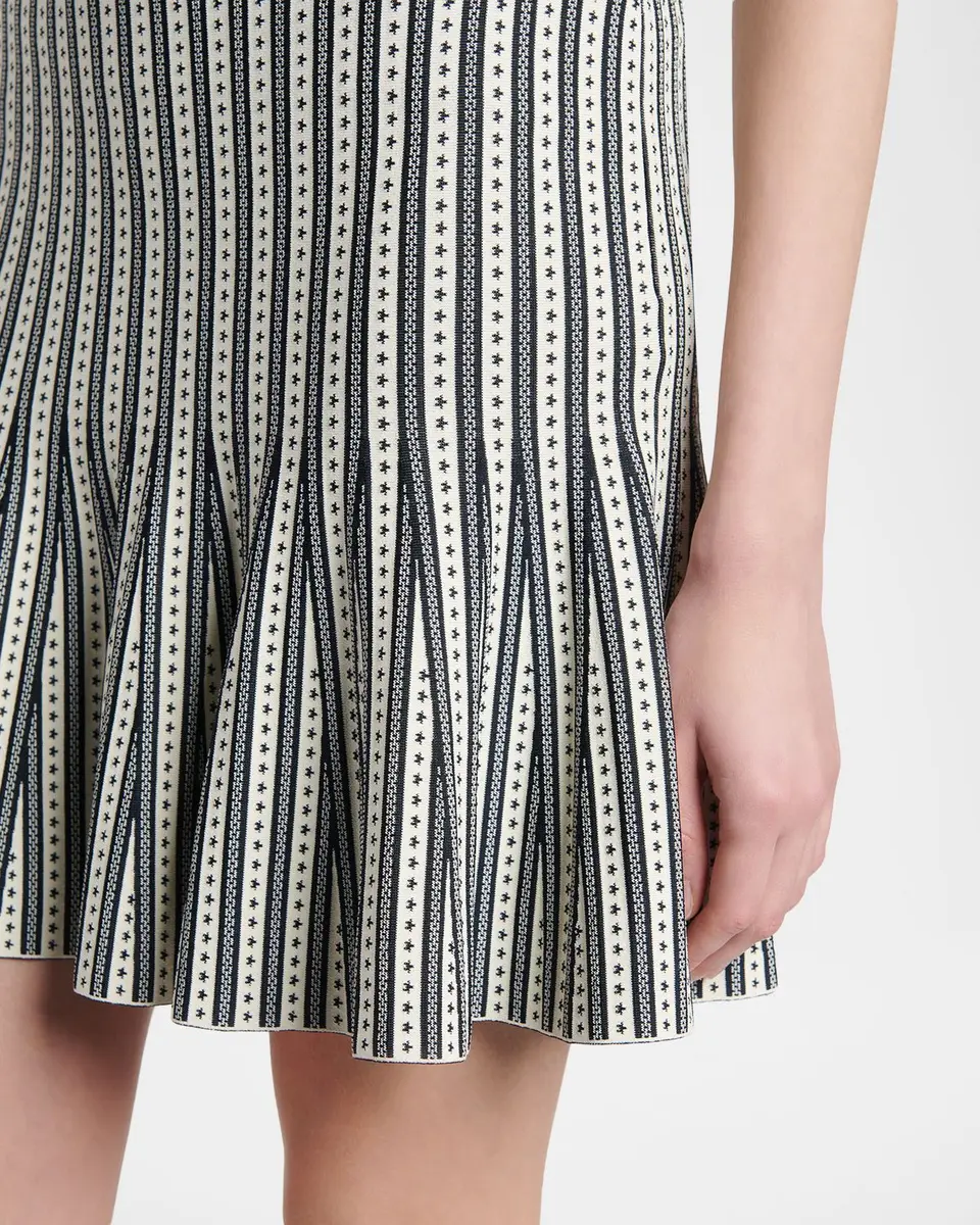Alexander McQueen Jacquard-Striped Flounce Mini Skirt | Thumbnail 5 Alexander McQueen Jacquard-Striped Flounce Mini Skirt | Thumbnail 5