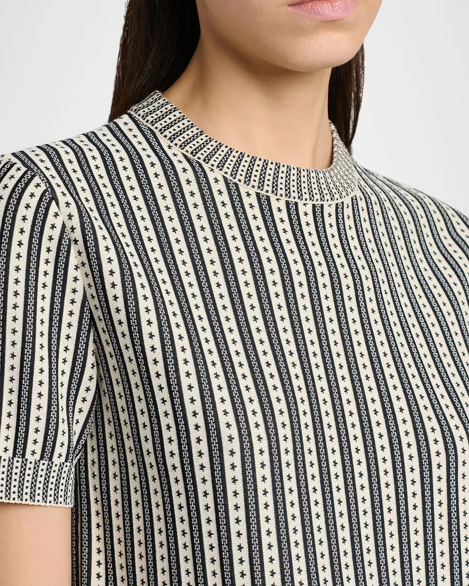 Alexander McQueen Jacquard Striped Crewneck Top | Thumbnail 5 Alexander McQueen Jacquard Striped Crewneck Top | Thumbnail 5