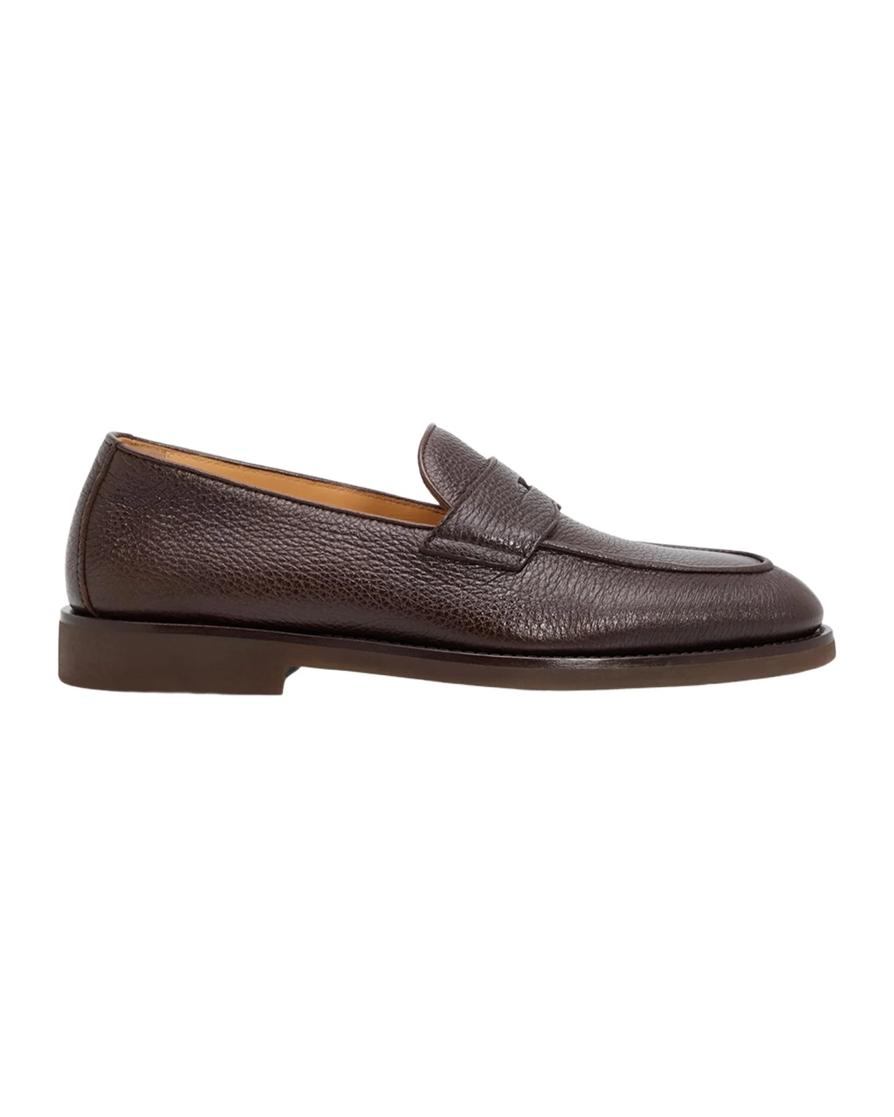 Brunello Cucinelli Men's Deerskin Flex-Sole Penny Loafers