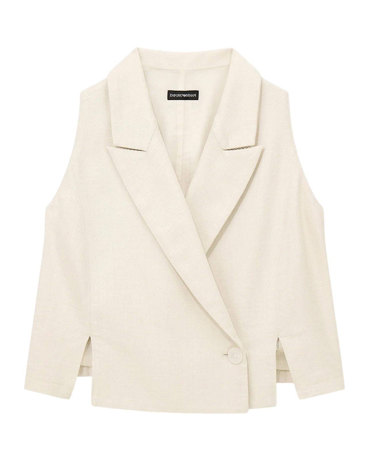 Emporio Armani Cotton and Viscose Lurex Waistcoat