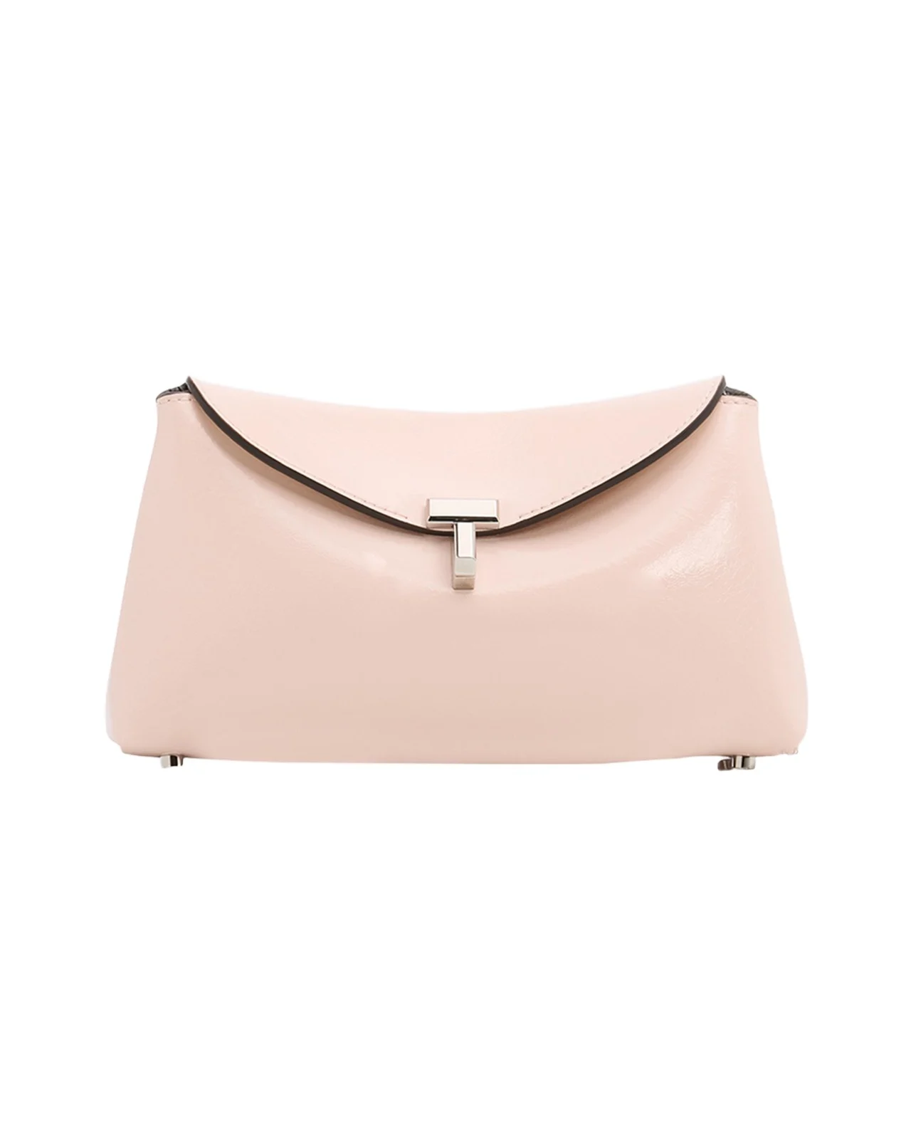 TOTEME Mini T-Lock Leather Clutch Bag