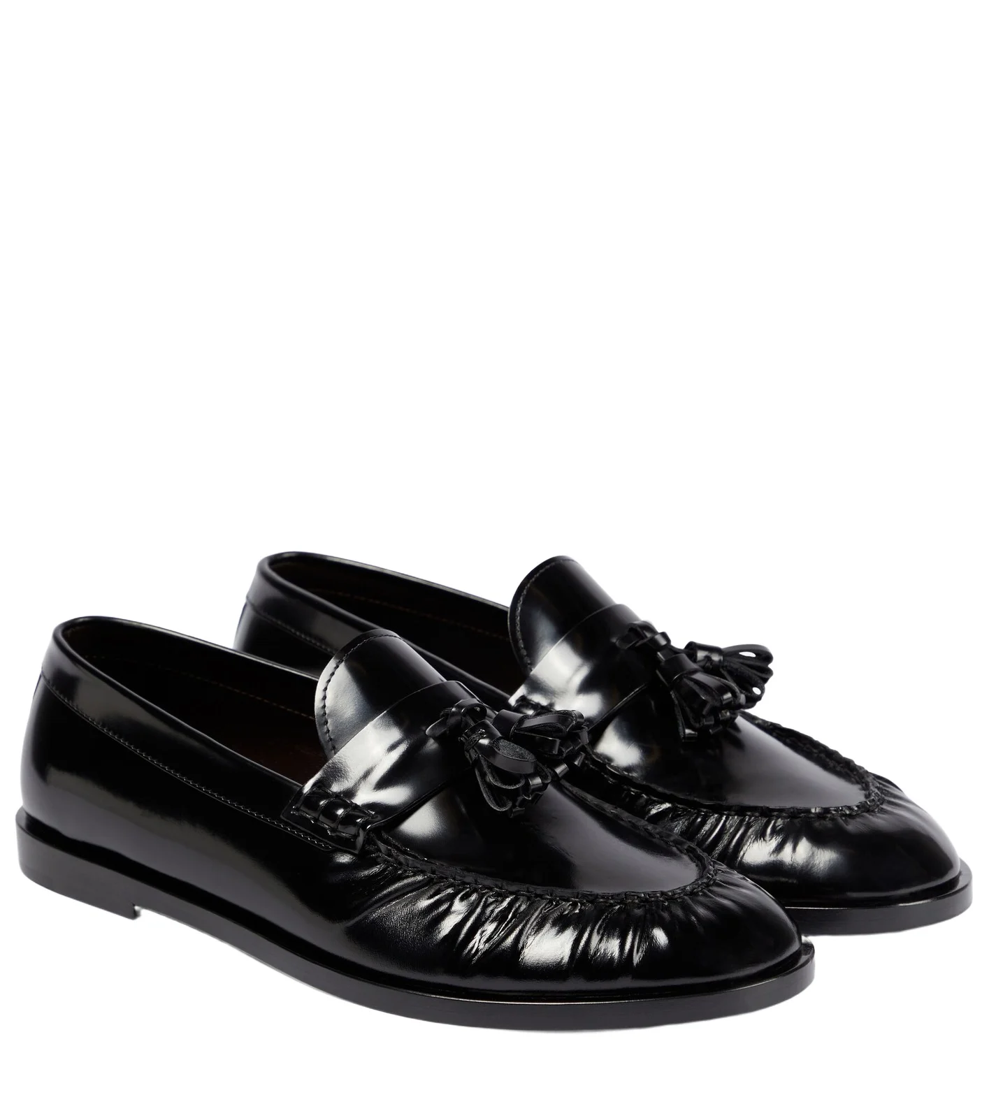 The Row Men's patent leather loafers