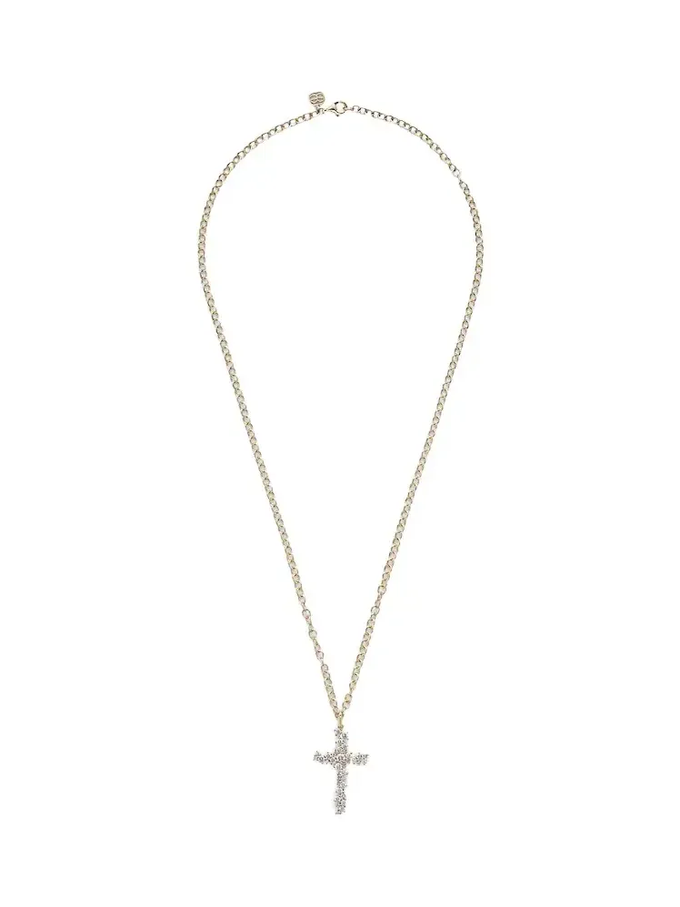 14kt gold pendant necklace with diamonds